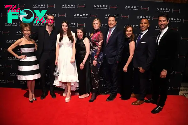 Susan Lucci, Steve Gold, Luiza Gold, Abigail Hawk, Steve Lacy, Teresa Prioio, Mike Woods and Javier Gomez at the 2024 ADAPT Leadership Awards