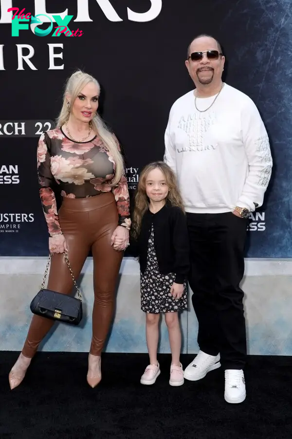 Coco Austin, Ice-T and Chanel at the "Ghostbusters: Frozen Empire" premiere. 