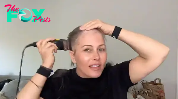 nicole eggert shaving her head