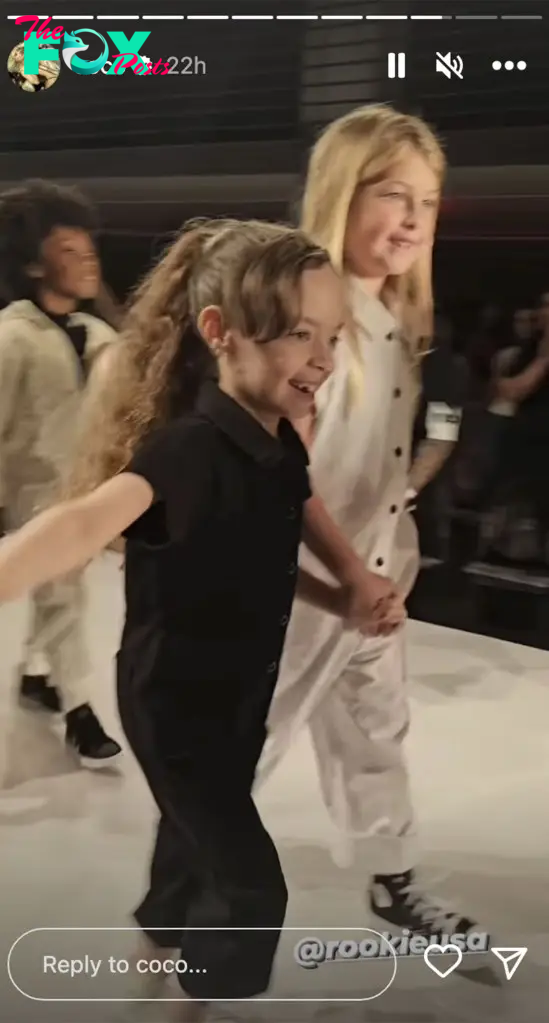 Chanel walking in the Rookie USA charity fashion show.