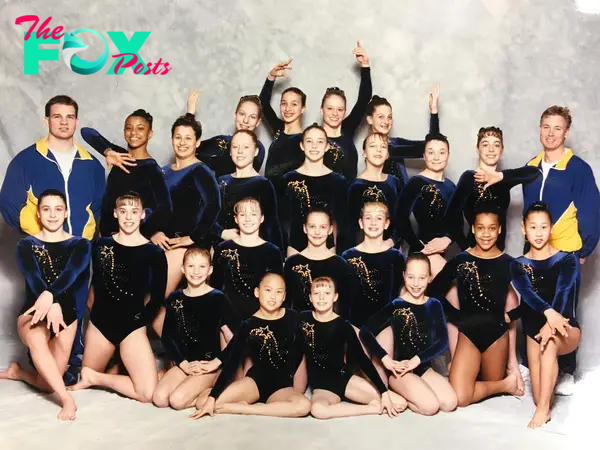 Choi, front row center, around 2000 when she was a competitive gymnast living in Kentucky.