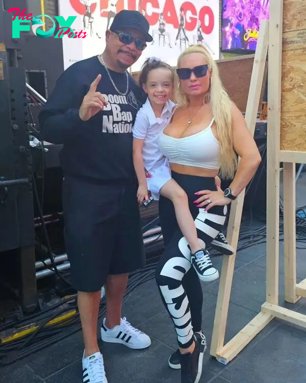 Ice-T and Coco with Chanel. 