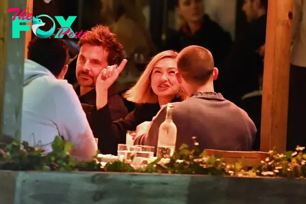 Gigi Hadid and Bradley Cooper at Via Carota. 