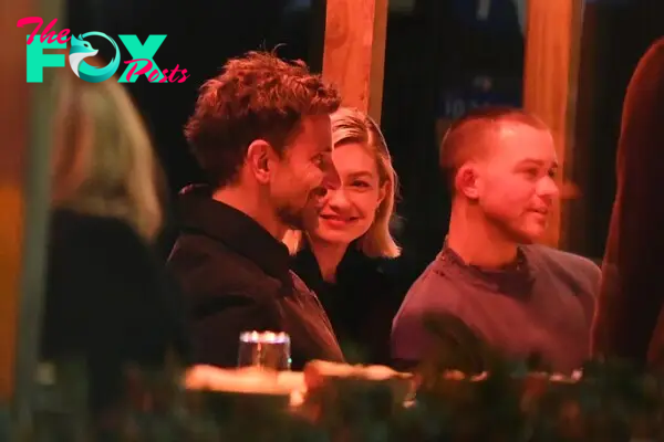 Gigi Hadid and Bradley Cooper at Via Carota. 