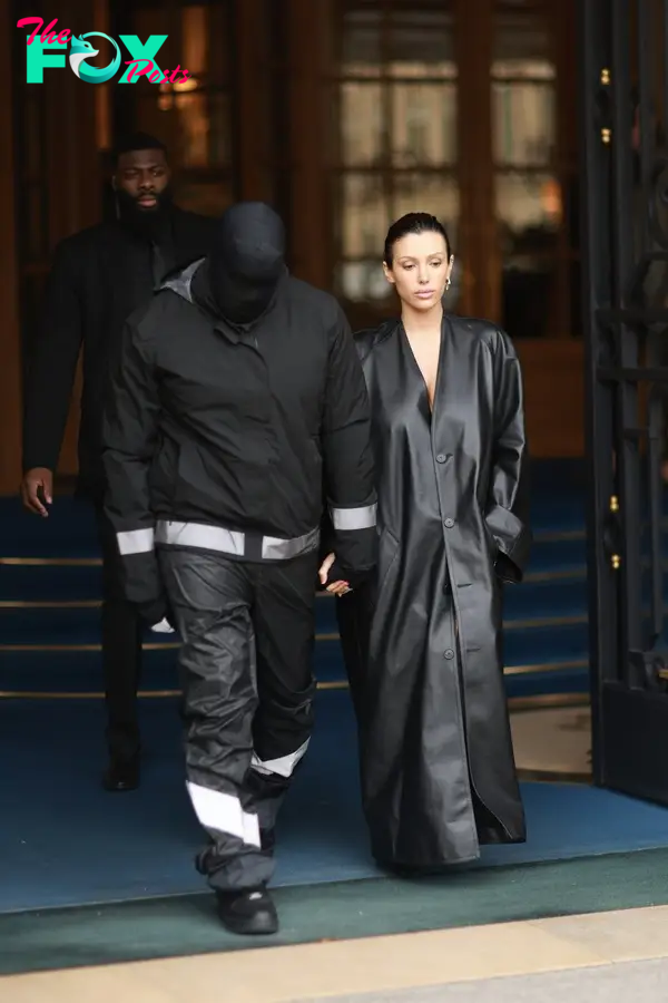Bianca Censori and Kanye West.