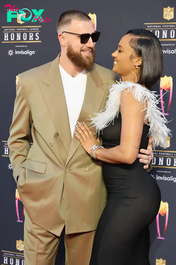 Travis Kelce and Kayla Nicole attend the 11th Annual NFL Honors in 2022.