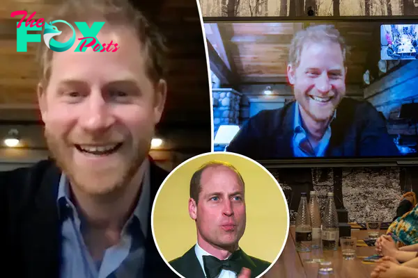 Prince Harry spoke to Diana Legacy Award winners from his California home.