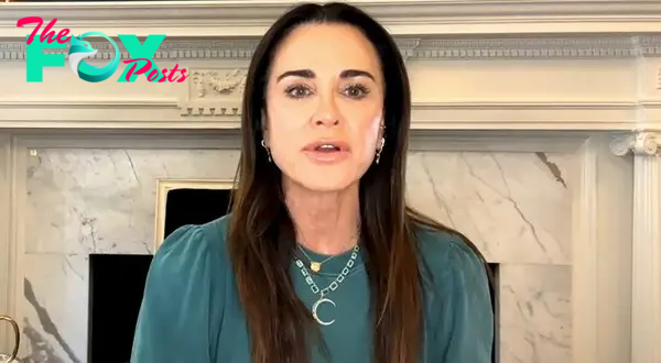 Kyle Richards talking in a video