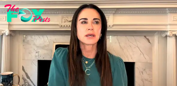 Kyle Richards talking in a video