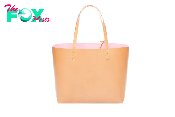 A leather tote