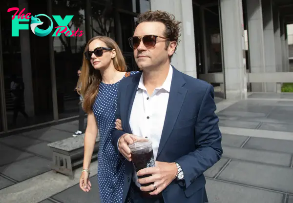 Danny Masterson and Bijou Phillips leaving court