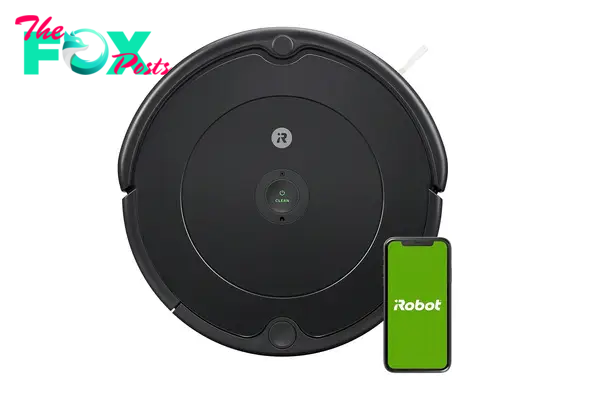 An iRobot roomba vacuum cleaner