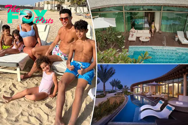 Cristiano Ronaldo, Georgina Rodríguez, and their kids split with The St. Regis Red Sea Resort.