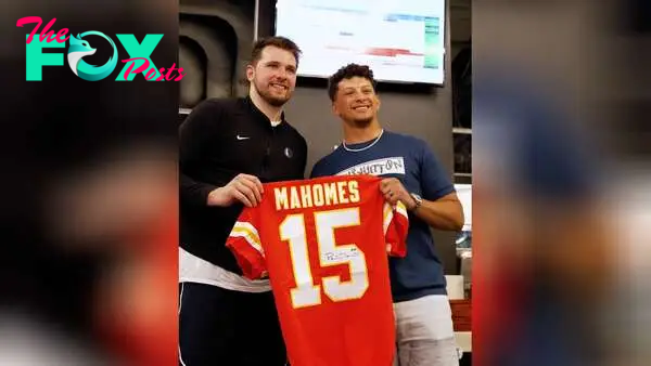 The Chiefs QB was present to witness Kyrie Irving’s “greatness” and swapped jerseys with Luka Doncic after the Mavericks’ buzzer-beater win vs the Nuggets.