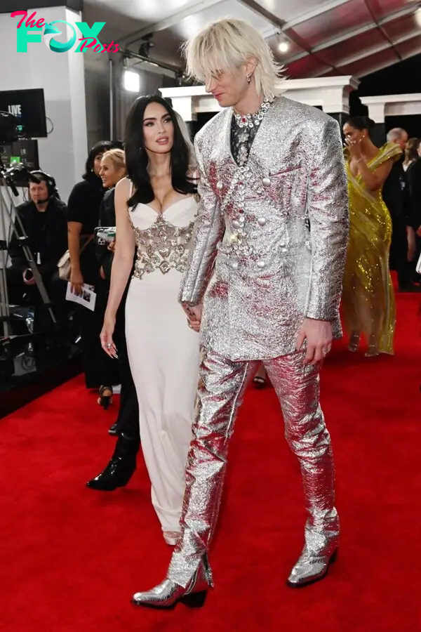 Megan Fox and Machine Gun Kelly attend the 65th GRAMMY Awards