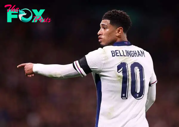 Soccer Football - International Friendly - England v Brazil - Wembley Stadium, London, Britain - March 23, 2024 England's Jude Bellingham gestures REUTERS/Carl Recine