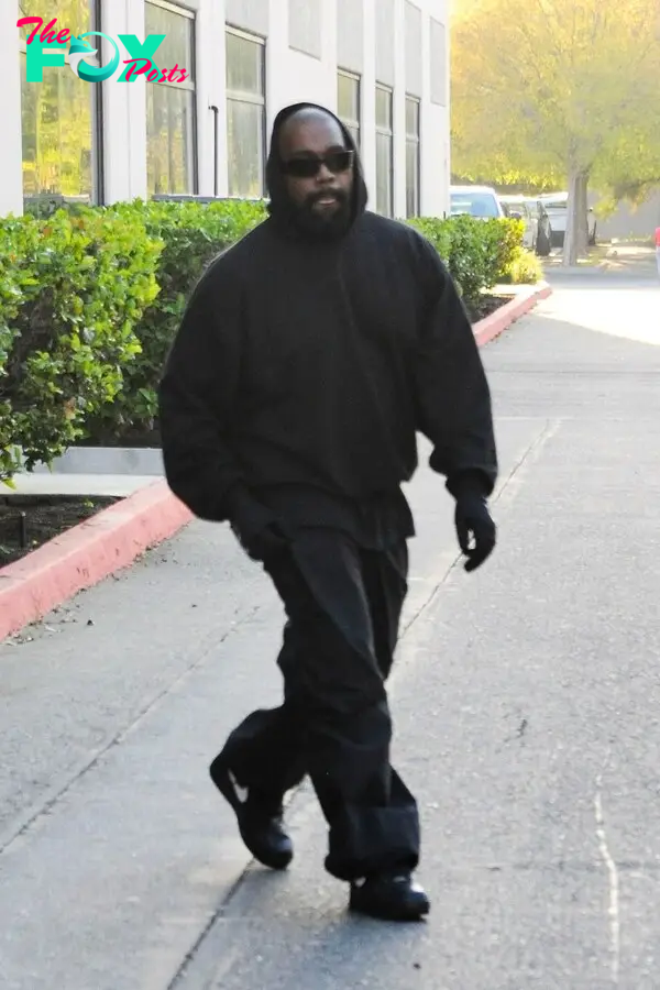 Kanye West walking