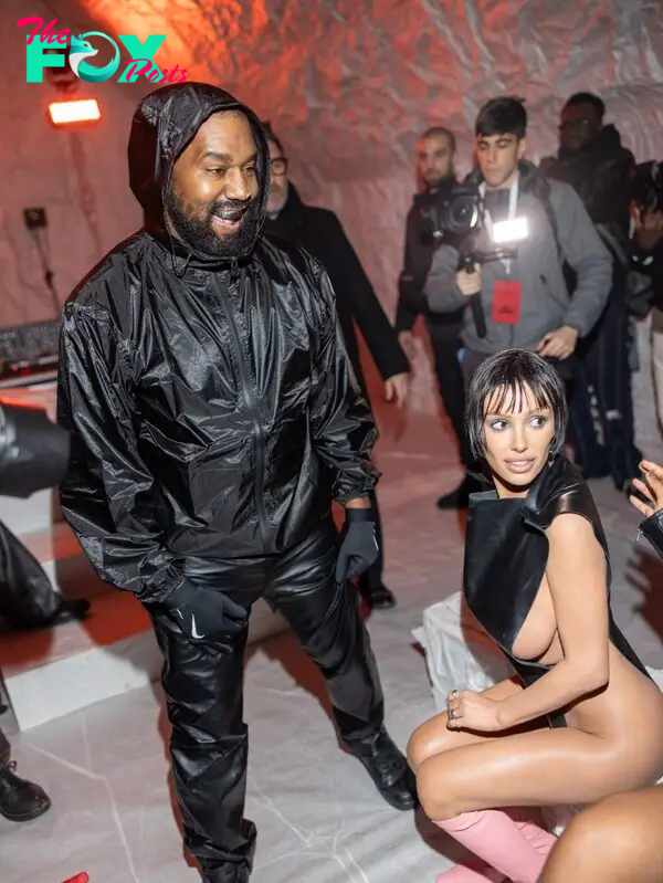Bianca Censori, with Kanye West in Milan, wore a revealing outfit that left  her sides exposed