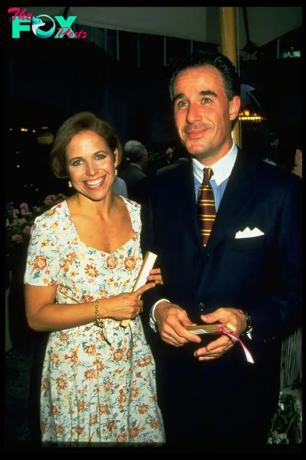 Katie Couric and late husband Jay Monahan. 
