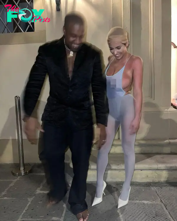 Bianca Censori with Kanye West