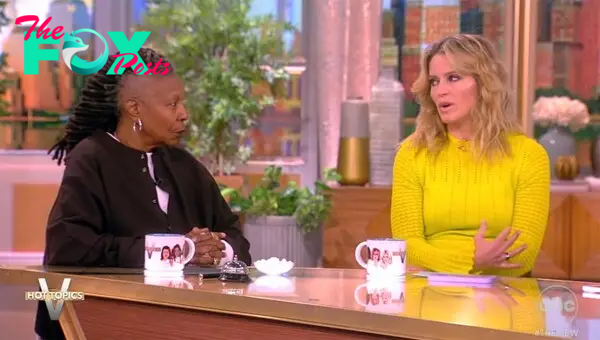 Sara Haines and Whoopi Goldberg discuss Hot Topics on 'The View'