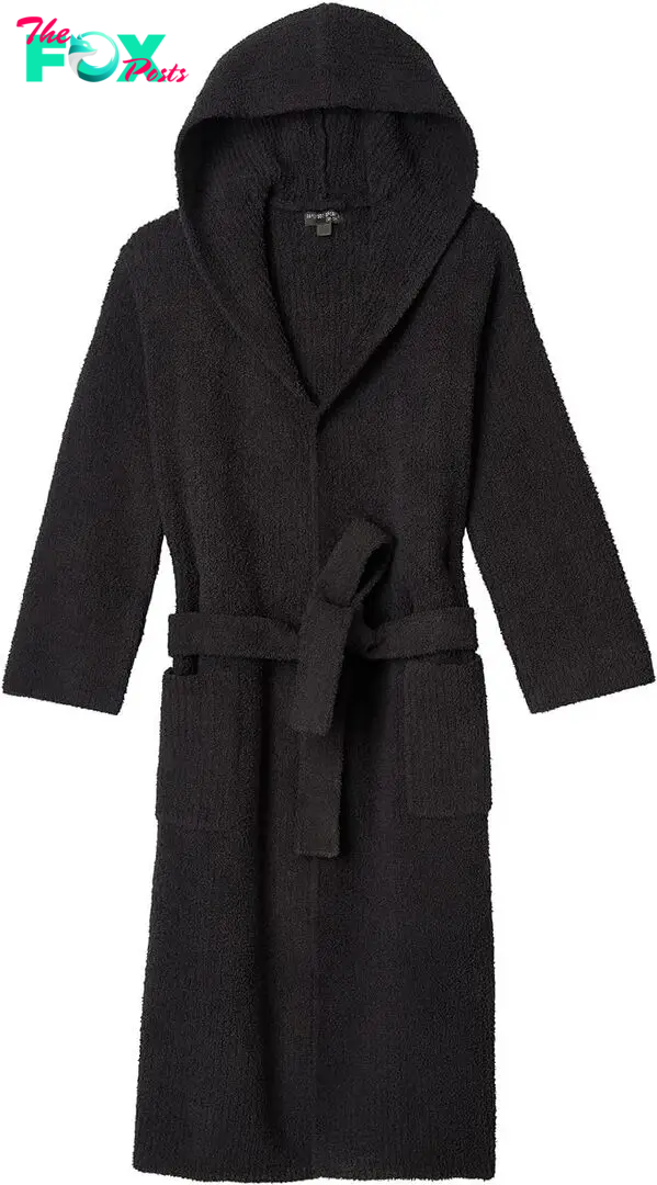 A charcoal colored robe