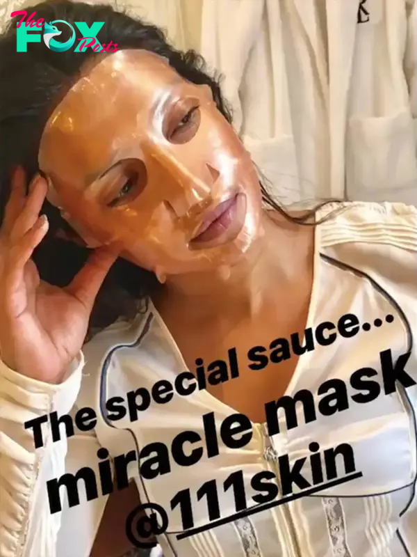 Priyanka Chopra in a face mask