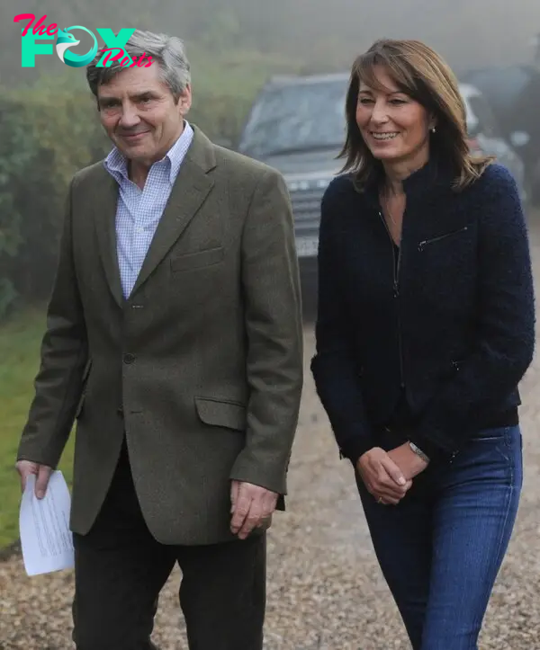 Michael and Carole Middleton smiling