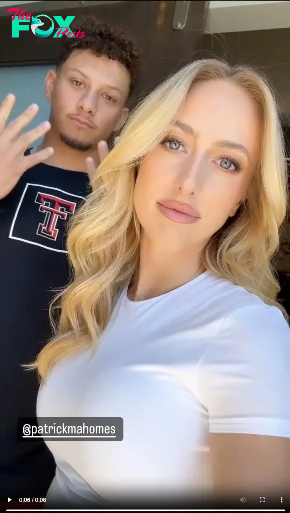 Brittany and Patrick Mahomes selfie
