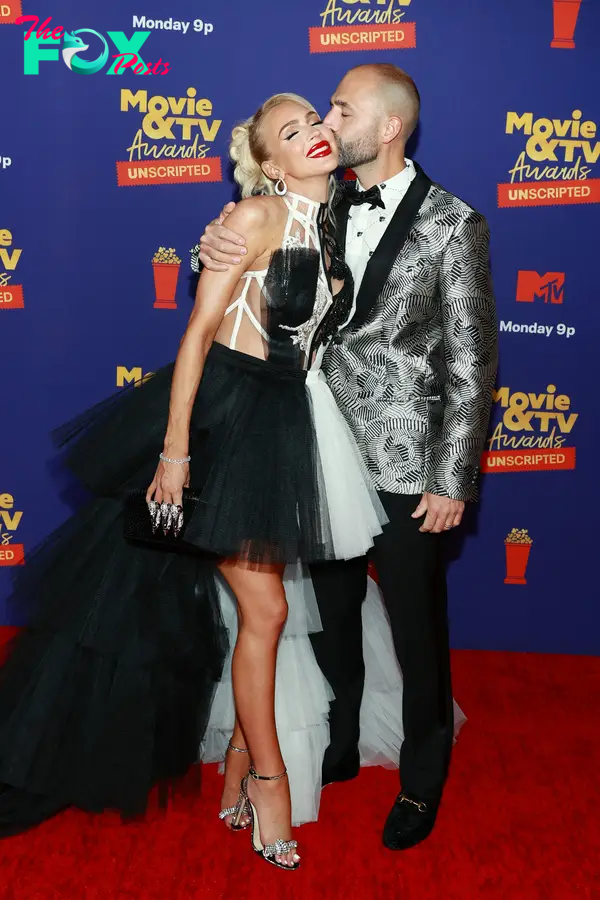 Christian Richard and Christine Quinn at the 2021 MTV Movie & TV Awards.