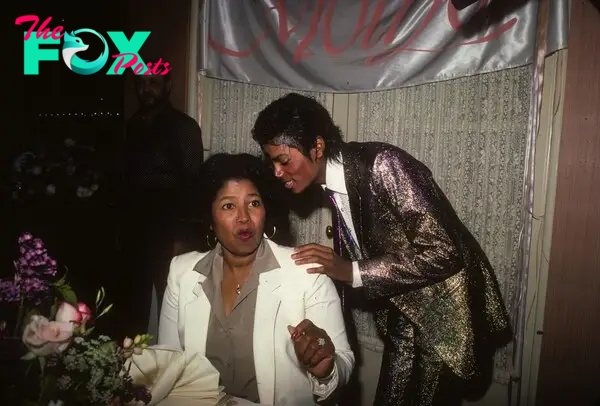 Michael Jackson attends his mother Katherine Jackson's birthday party in 1984
