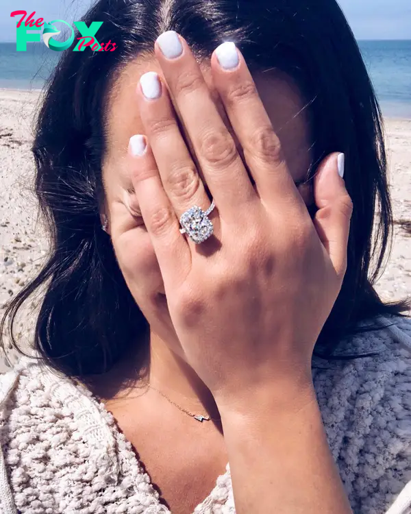 Lea Michele's engagement ring.