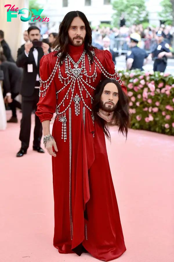 Jared Leto attends The 2019 Met Gala Celebrating Camp: Notes on Fashion at Metropolitan Museum of Art on May 06, 2019 in New York City