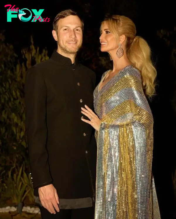 Jared Kushner and Ivanka Trump at Anant Ambani and Radhika Merchant's pre-wedding celebration. 