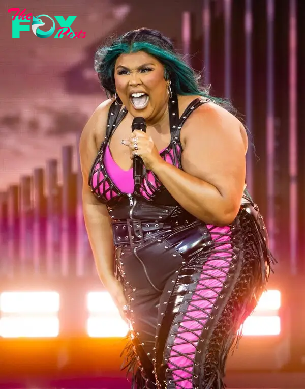 Lizzo performing
