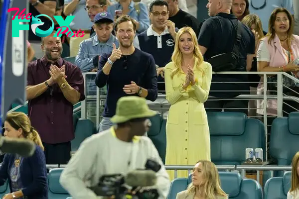 Ivanka Trump and Jared Kushner at the Miami Open. 