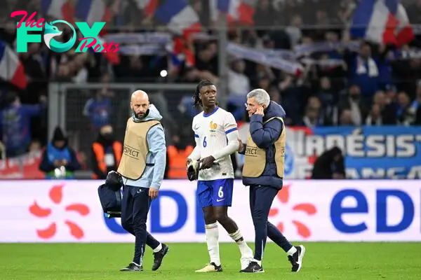 Camavinga walked off early during the friendly between France and Chile at the Stade Velodrome in Marseille.