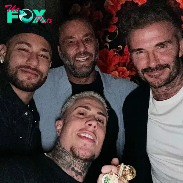 MC Daniel, Neymar, David Beckham — Foto: Reprodução/Instagram