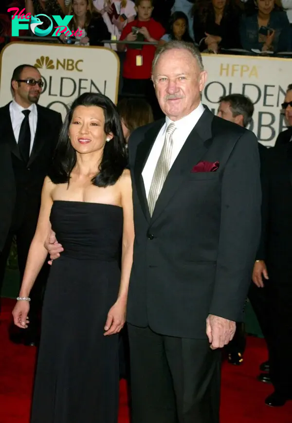Gene Hackman and Betsy Arakawa at the 2003 Golden Globes. 