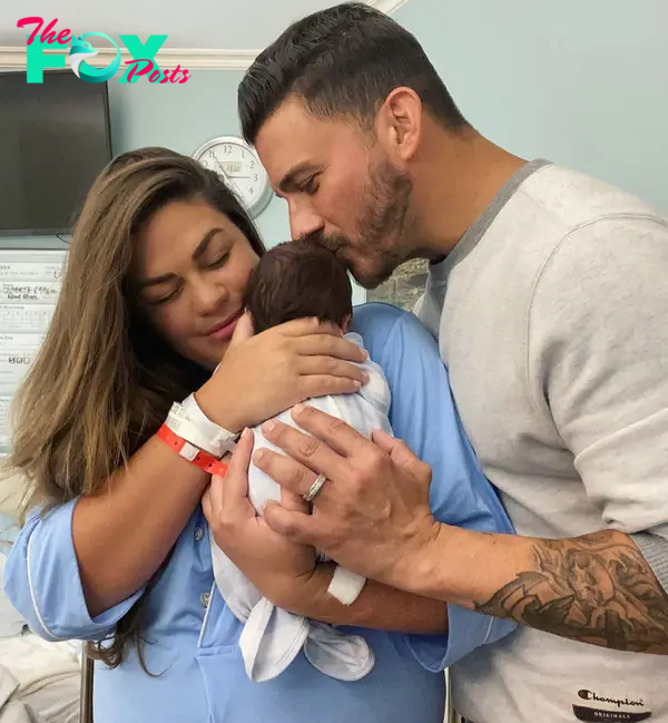 Brittany Cartwright and Jax Taylor with their child.