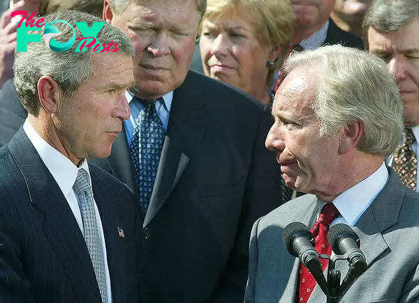 Bush At Rose Garden In White House
