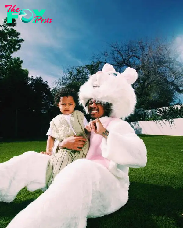 Nick Cannon spends time with his kids on Easter
