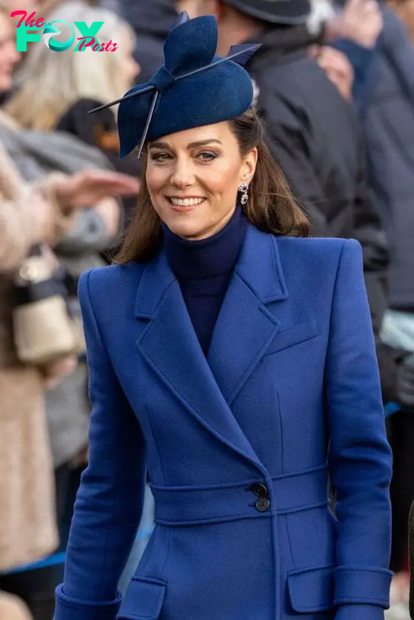 Kate Middleton at her last public appearance in December.