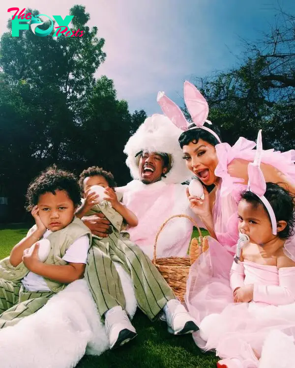 Nick Cannon spends time with his kids on Easter