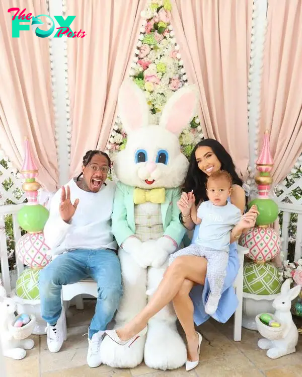 Nick Cannon spends time with his kids on easter