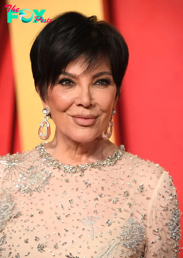 Kris Jenner arrives at the 2024 Vanity Fair Oscar Party