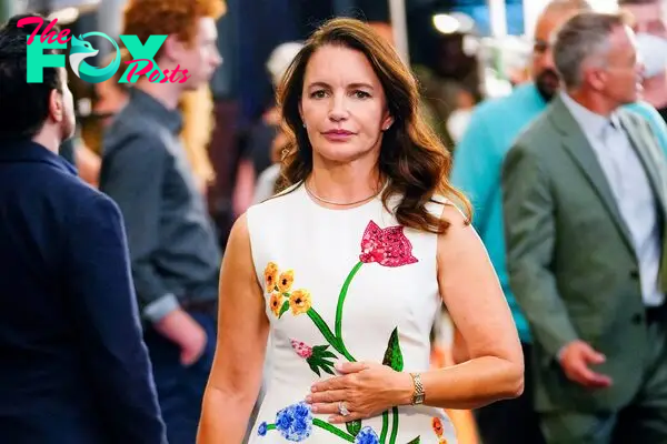 Kristin Davis films scenes for "And Just Like That..." on July 23, 2021.