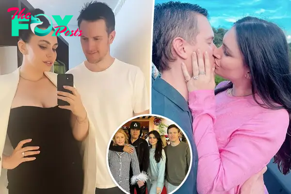 Sophie Simmons snaps a selfie with James Henderson, split with the couple kissing, as well as a family photo with Gene Simmons and Shannon Tweed=Simmons
