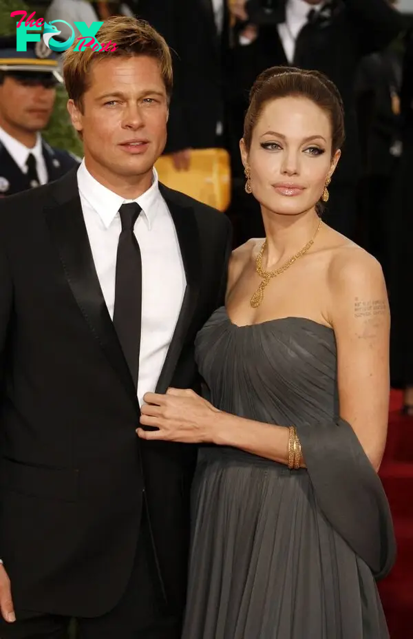 Actors Brad Pitt and Angelina Jolie