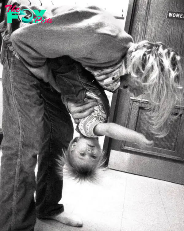 Frances Bean Cobain and Kurt Cobain